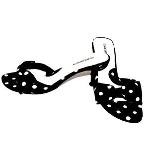Women's Sling Back 2 inch Polka Dot Shoes Size 6.5